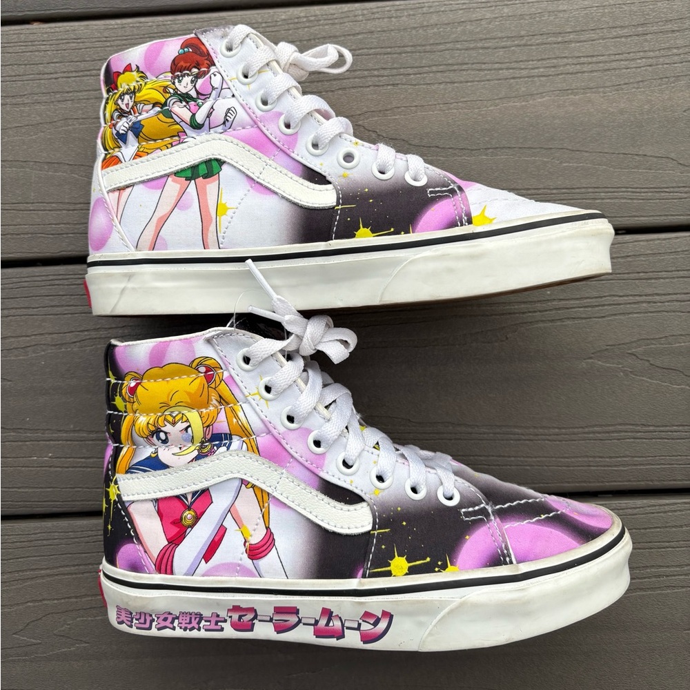 Vans x Sailor Moon Sk8-Hi Womens Size 6 Pretty Guardians High Top Sneakers
